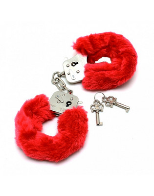  Police handcuffs with red fur
